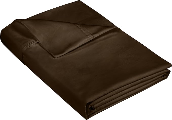 Royale linen 400 Thread Count 100% American Grown Cotton Flat Sheet by ROYALELINENS