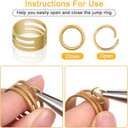Anezus Jump Rings for Jewelry Making Supplies and Necklace Repair - Image 3