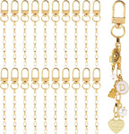 20pcs Gold Keychain Making Kit, Key Ring Swivel Snap Hook Chains, Extender by Unknown