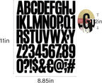 500 Pieces 10 Sheets Letter Stickers, Self Adhesive Vinyl Waterproof Mailbox - Image 3