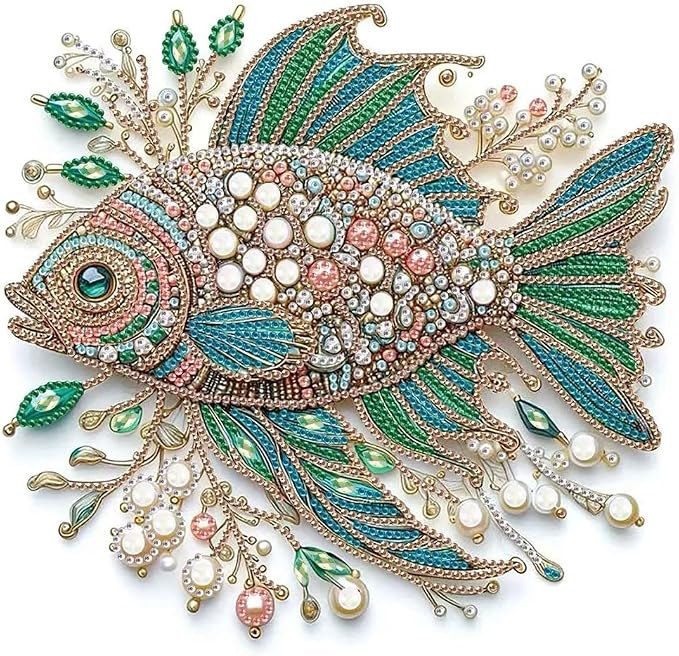 ZQEATRY Fish Animal Special Shape Diamond Art Kits by ZQEATRY