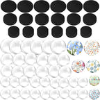 72 Pieces Round Craft Magnets Glass Ceramic Ferrite Magnet by Weewooday