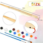 BBTO 20 Pieces Wooden Snake Bulk Jointed Flexible Unfinished Wooden Wiggly Snake - Image 2