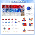 DUQGUHO Red White and Blue Glass Beads - Image 3
