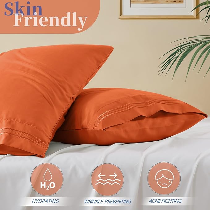 Vonty 2 Pack Queen Pillow Cases - Image 3