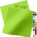 IONTACH 18" X 18" Soft Felt Sheets 1.6mm Thick | Acrylic Felt Fabric Sheets by IONTACH
