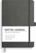 RETTACY Dotted Journal Notebook, 192 Pages, A5 Medium Size | Leather Hardcover by RETTACY