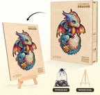 Cute Dragon Puzzles Fantasy Egg Flowers Colorful Rainbow Puzzle Adults Gifts - Image 5
