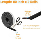 Furnigear Felt Strips with Adhesive Backing Heavy Duty Cuttable Felt Tape Roll - Image 2