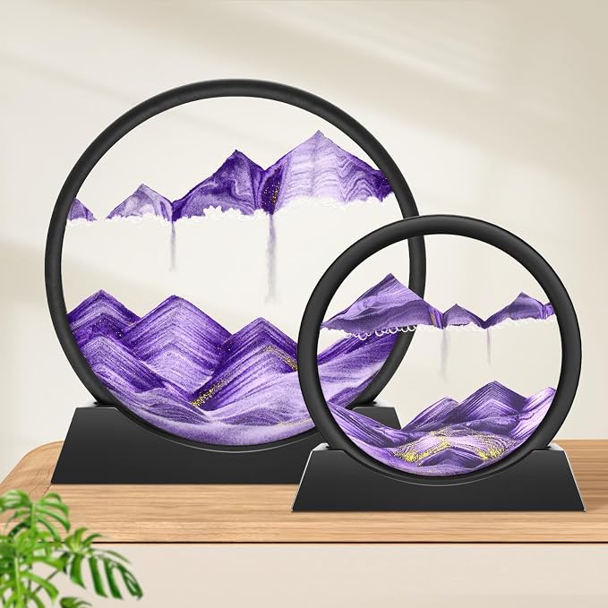 Wai Danie Moving Sand Art Picture 3D Hourglass Deep Sea Sandscape Liquid Motion - Image 8