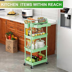 Goovilla 4 Tier Rolling Utility Cart Organizer - Image 7