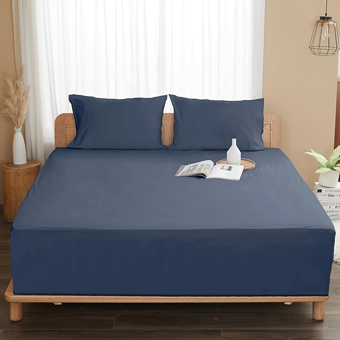 Sunflower Full Fitted Sheet, 1-Piece Deep Pocket Fitted Bottom Sheet 16" - Image 8