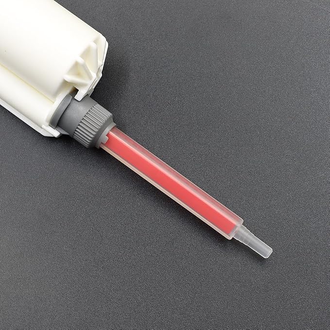 25pcs Mix Nozzles Square Orange Epoxy Adhesive Mixing Nozzle Tip Resin Mixer - Image 6