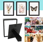 VOKOY 4 Pack 5" x 7" Shadow Box Frame, Small Wood Hollow Picture Frame - Image 5