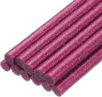 uxcell Mini Hot Glue Sticks for Glue Gun 7mm x 100mm Glitter Rose Red 12pcs by uxcell