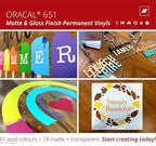 ORACAL 651 Matte Brown Vinyl Durable Roll Easy to Weed Permanent Adhesive Craft - Image 7