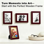 RPJC 4x6 inch Picture Frame Made of Solid Wood and High Definition Glass - Image 2