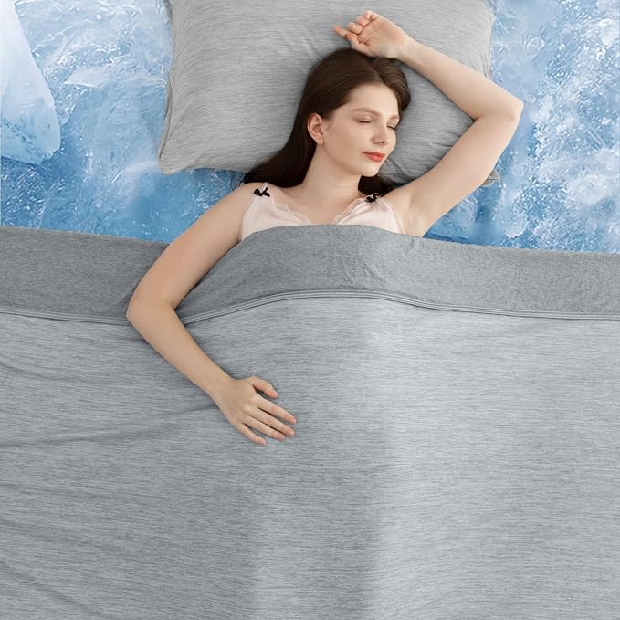 Elegear Revolutionary Cooling Blanket Queen Absorbs Heat to Keep Body Cool by Elegear