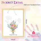CLUSIVC Mother’s Day Handprint Flower Craft Kit – DIY Flower Bouquet Gift - Image 2