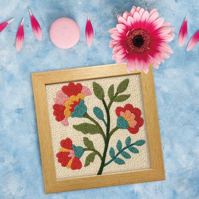FREEBLOSS DIY Flowers Punch Needle Kit - Image 7