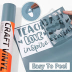 WRAPXPERT Blue Vinyl, Matte Slate Blue Adhesive Vinyl Roll Compatible - Image 2