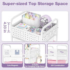 5 Drawer Rolling Storage Cart - Image 4