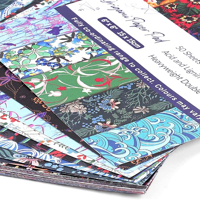 Origami Paper Kit 100 Sheets 70GSM 6 Inch Square Double Sided Color 100 Vivid - Image 5