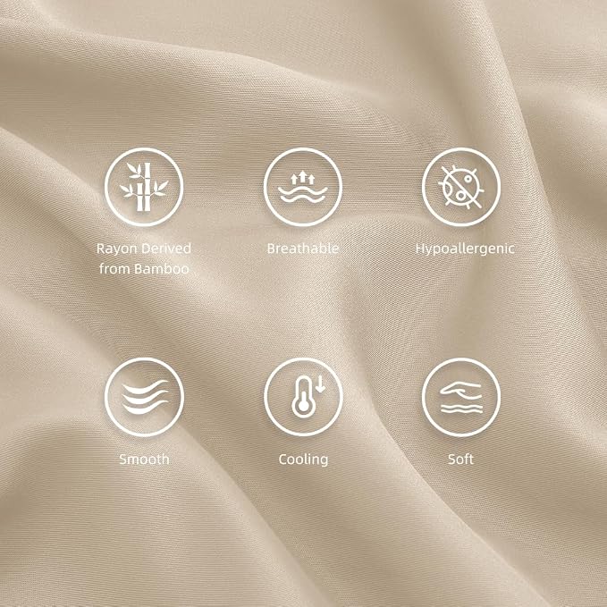 Standard Pillowcases, Cooling Viscose from Bamboo Pillow Covers - Image 5