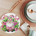 ijbnhd 8 PCS Diamond Art Coasters Gnomes Diamond Painting Coasters | Diamond - Image 6