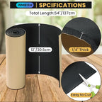 Sponge Neoprene with Adhesive Foam Rubber Sheet, 1/4" T x 12" W x 54" L - Image 2
