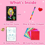 FUNNYB&G Foil Art Crafts for Kids Ages 4-8: Valentines Crafts for Kids 2026 - Image 5