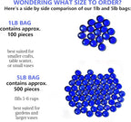 5lb Dark Blue Glass Marbles for Vase, Decorative Pebbles for Vase Fillers - Image 3