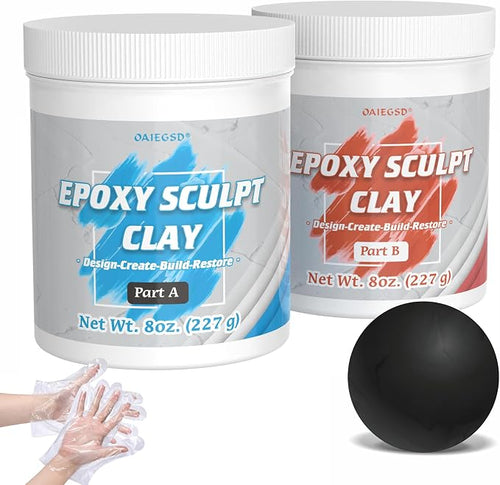 1 Pound Black Epoxy Putty Sculpt Clay, 2 Part Modeling Compound by httpswwwOAIEGSD