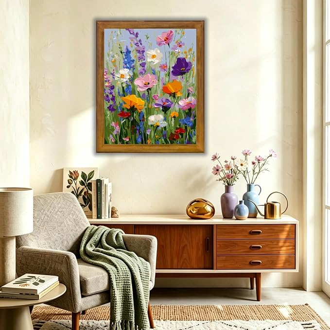 CHWGLFGG Paint by Numbers Kit for Adults Beginner, Floral Wildflower Adult - Image 2