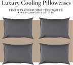 Bamboo Bay Hotel Quality 4 Piece Cooling Pillow Cases - Image 3