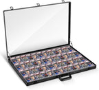 Trade Show Display Case Table Top Portable Aluminum Sports Card Display Case by Memorywuu