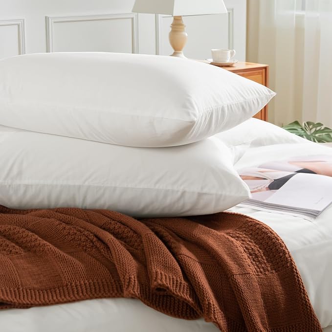 NEXHOME PRO Duvet Cover Set 100% Washed Cotton Oversized King 120"x98" Linen - Image 5