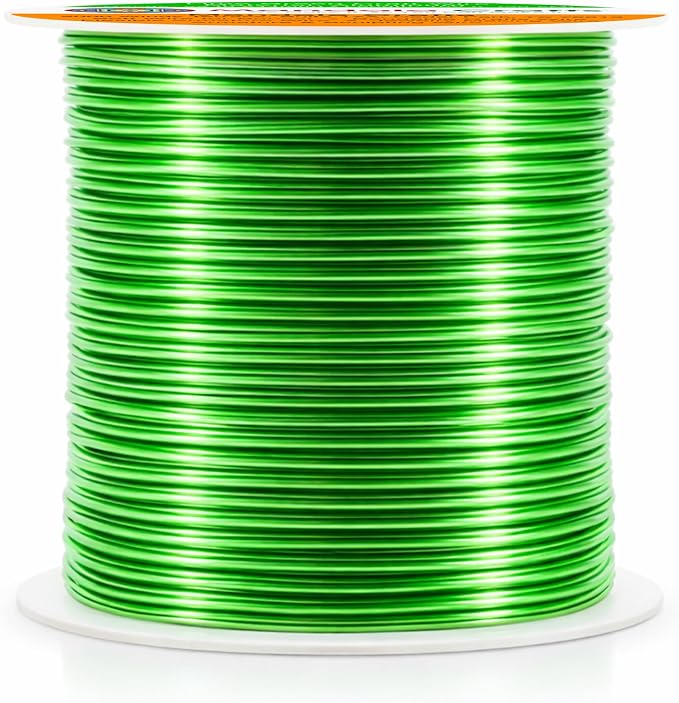Mandala Crafts 22 Gauge Lime Green Anodized Aluminum Craft Wire, 100 FT | - Image 2