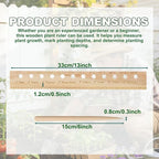 Seeding Ruler with Holes Wood, Seeding Ruler with Holes, Spacer Tool Seeder - Image 2