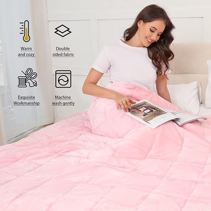 Alomidds Weighted Blanket Queen Size 20lbs 60 x 80 inches, Adult Weighted - Image 6