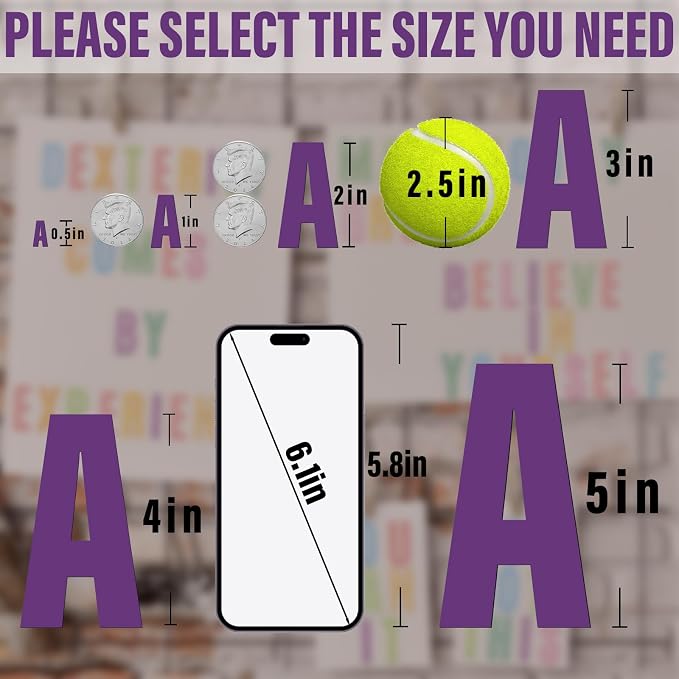 Letter Stickers, Mailbox Numbers, 2 Inch Waterproof Vinyl Alphabet | 2 Inch - Image 6