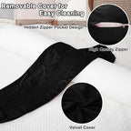 1 MIDDLE ONE Round Body Pillow for Adults, Long Bolster Pillow for Bed - Image 3
