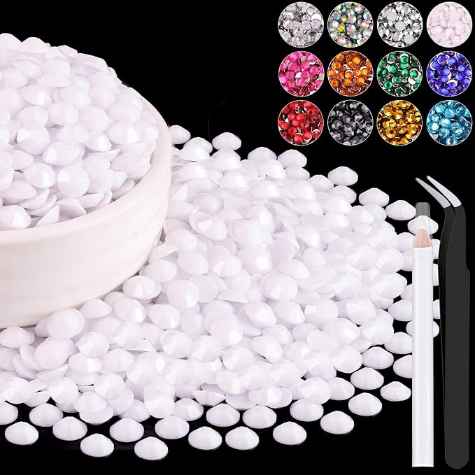 1500PCS 6mm Resin Rhinestones Bulk by BELLEBOOST