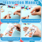 Suncalla 996 Pcs 24 Set Pharmacy Keychain Making Kit DIY Pharmacy Charm Key - Image 3
