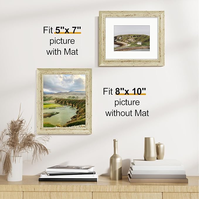 Vittanly 8x10 Picture Frames Set of 2, Ornate Vintage Photo Frame - Image 3