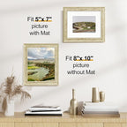 Vittanly 8x10 Picture Frames Set of 2, Ornate Vintage Photo Frame - Image 3