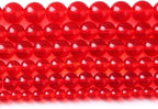 12mm 32pcs Red Glass Crystal Beads Stone by NaturalStoneBeads