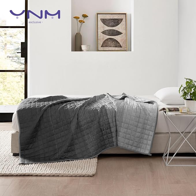 YnM Exclusive Cooling Weighted Blanket, Bed Blanket - Image 3