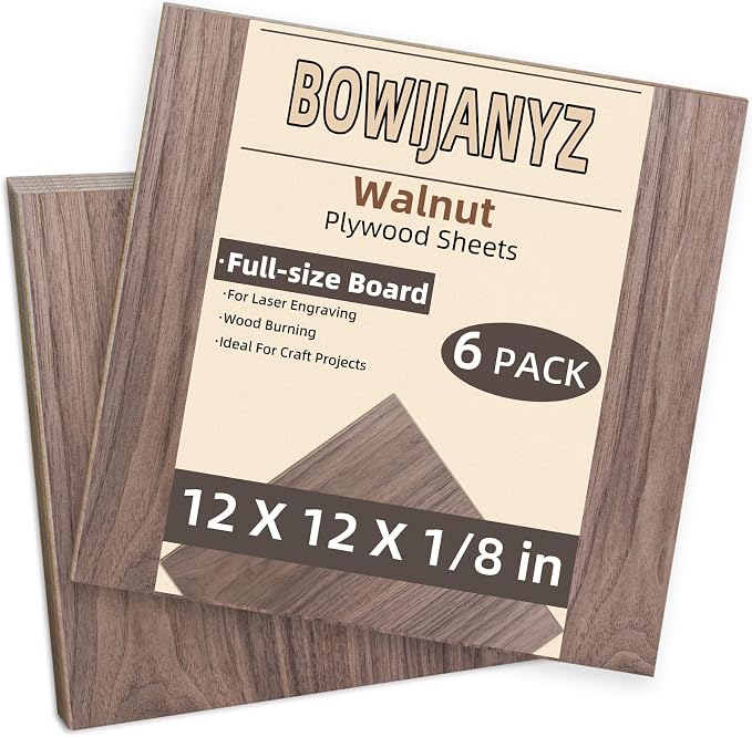1/8" Walnut Plywood Sheets, 3mm Plywood by Unknown