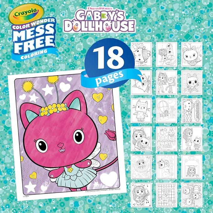 Crayola Gabbys Dollhouse Color Wonder Activity Set, Mess Free Coloring Pages - Image 3